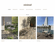 Tablet Screenshot of minimal-design.ch
